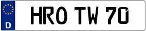 Truck License Plate